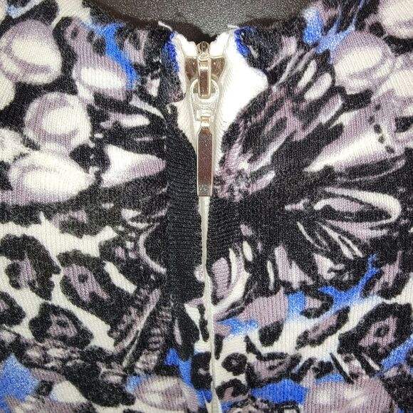 Cache Leopard Print Rhinestone Embellished Knit Cardigan Size Medium - Picture 3 of 8